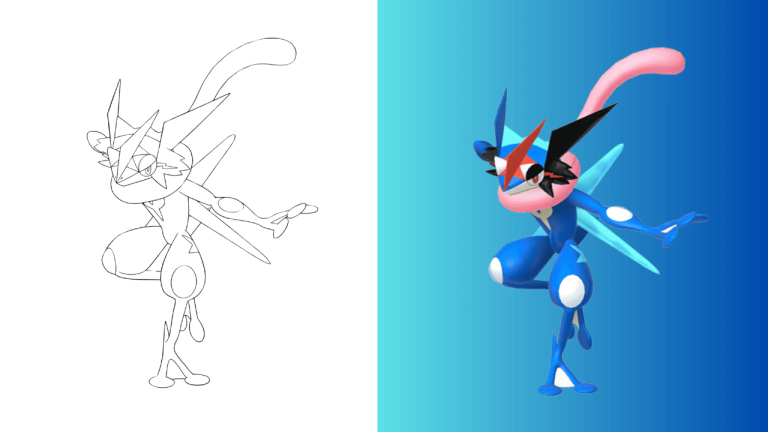 Dibujos de Greninja para Colorear