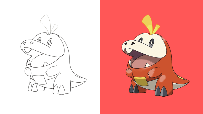 Dibujos de Fuecoco para Colorear