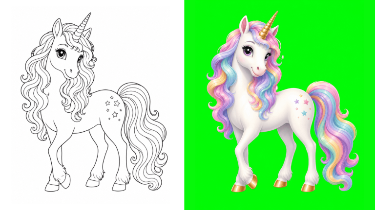 Dibujos de Unicornios para Colorear