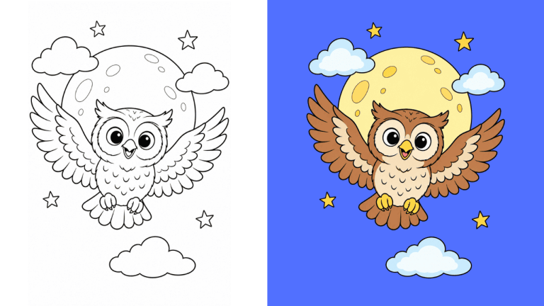 Dibujos de Búhos para Colorear